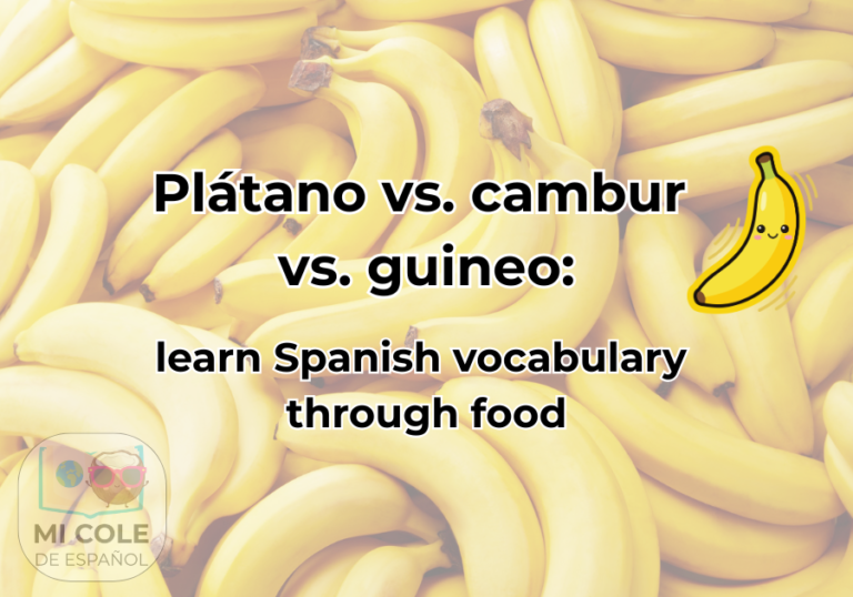 Spanish vocabulary lesson about banana names in Latin AmericaSpanish vocabulary lesson about banana names in Latin America